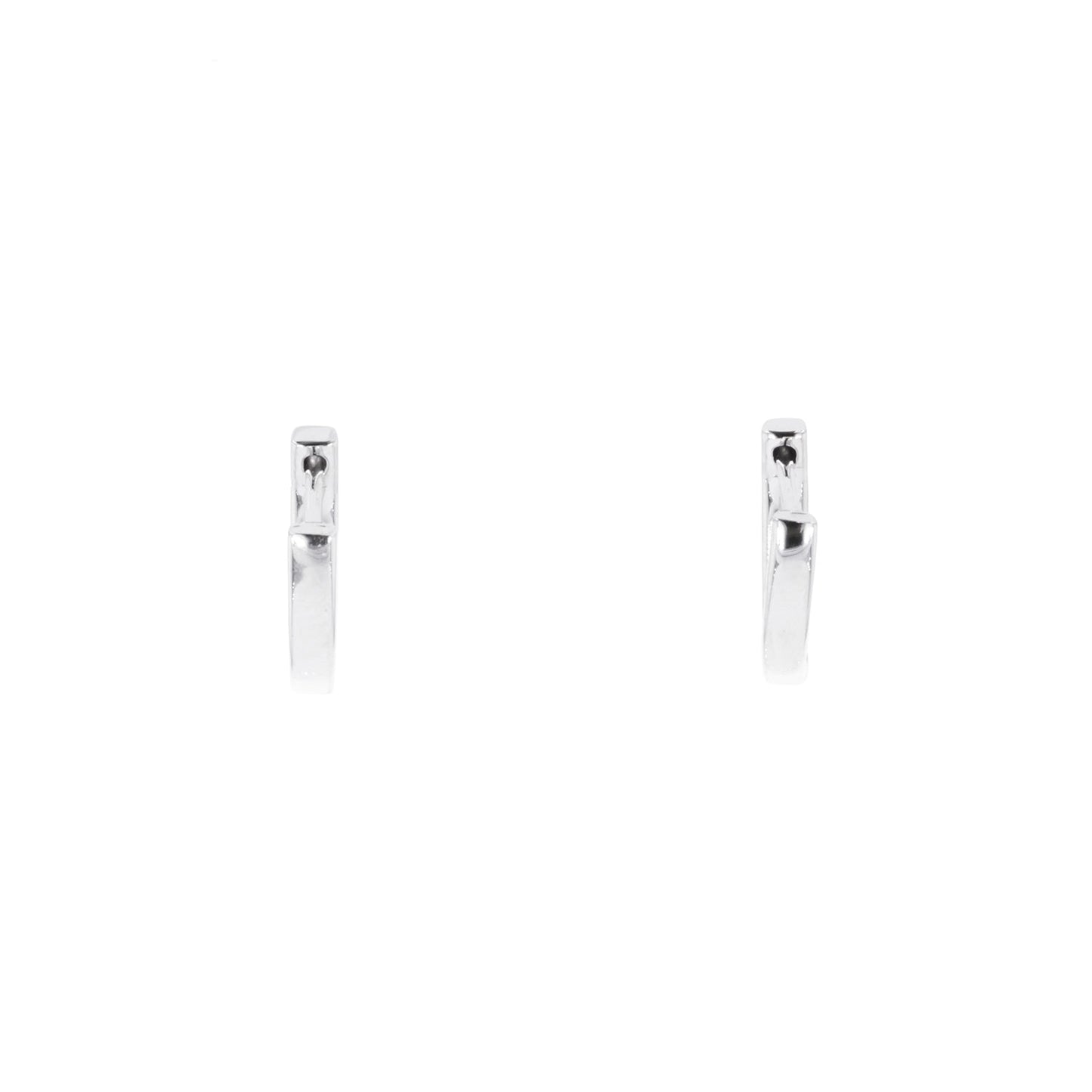 Huggie Hoop Earrings in Sterling Silver